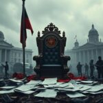Flick International Abandoned royal throne representing the Reichsbürger movement