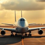 Flick International Luxurious Boeing 747-8 jet on tarmac in Qatar