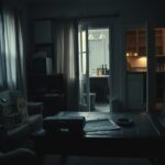 Flick International A dimly lit living room reflecting struggle and resilience