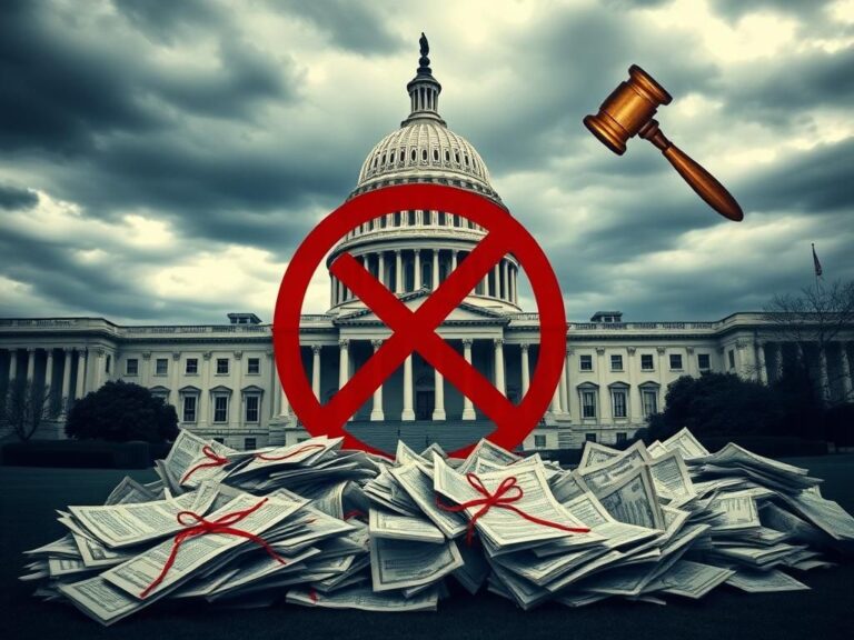 Flick International Abstract representation of the U.S. Capitol building with stock trading paperwork