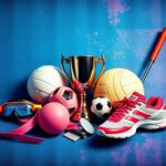 Flick International Powerful visual representation of women's sports equipment symbolizing athleticism and determination