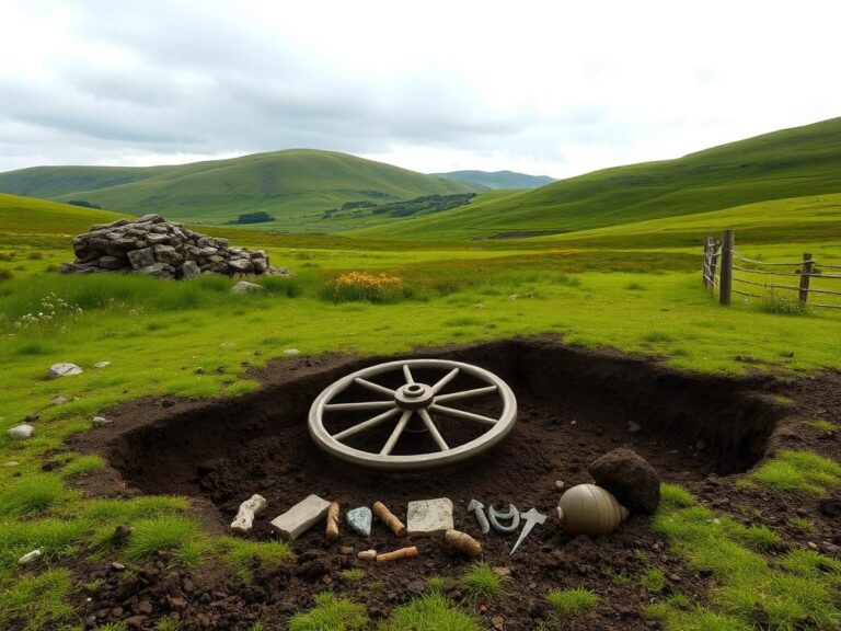 Flick International Excavation site revealing a prehistoric village beneath a golf course