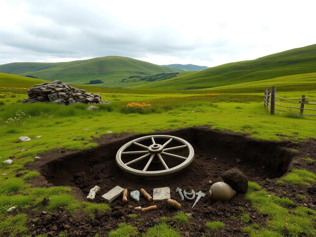 Flick International Excavation site revealing a prehistoric village beneath a golf course