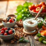 Flick International Colorful array of fresh fruits and vegetables highlighting high-fiber diet