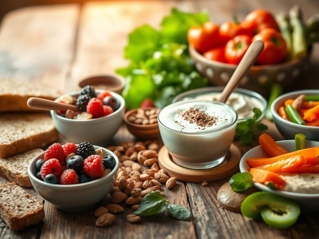 Flick International Colorful array of fresh fruits and vegetables highlighting high-fiber diet