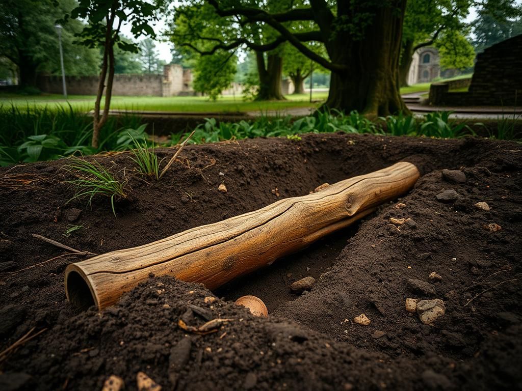 Flick International Well-preserved Ancient Roman wooden water pipe uncovered in Leuven