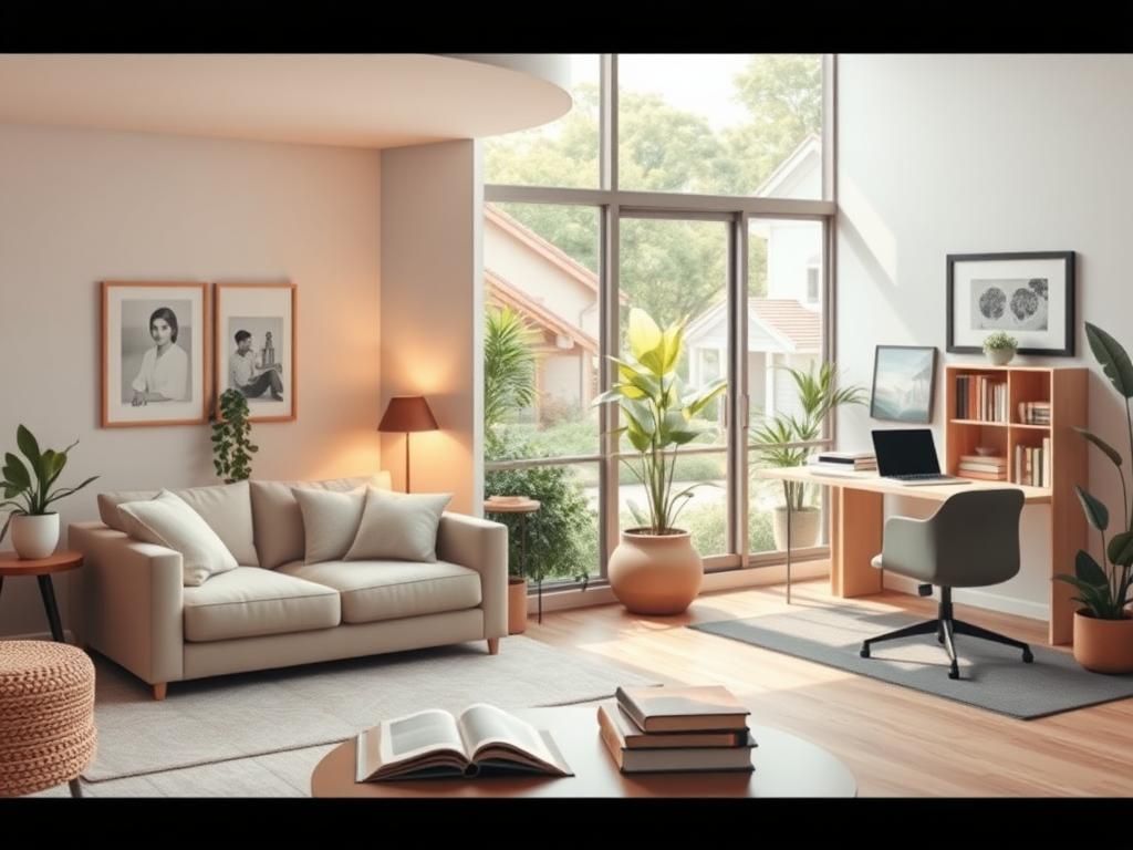 Flick International Serene scene showing two stylish homes symbolizing the trend of living apart together