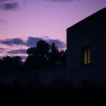 Flick International Somber California prison facility under twilight sky