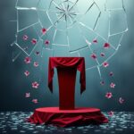 Flick International A broken glass ceiling symbolizing struggles of female presidential candidates in the U.S.