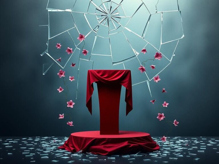 Flick International A broken glass ceiling symbolizing struggles of female presidential candidates in the U.S.