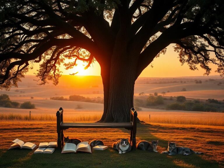 Flick International A rustic wooden bench beneath an oak tree in a Texas landscape, symbolizing Joe Don Baker's legacy