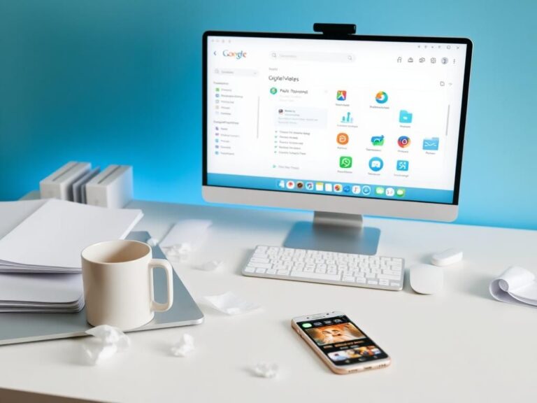 Flick International Organized desk setup with a sleek laptop and digital cleanup tools
