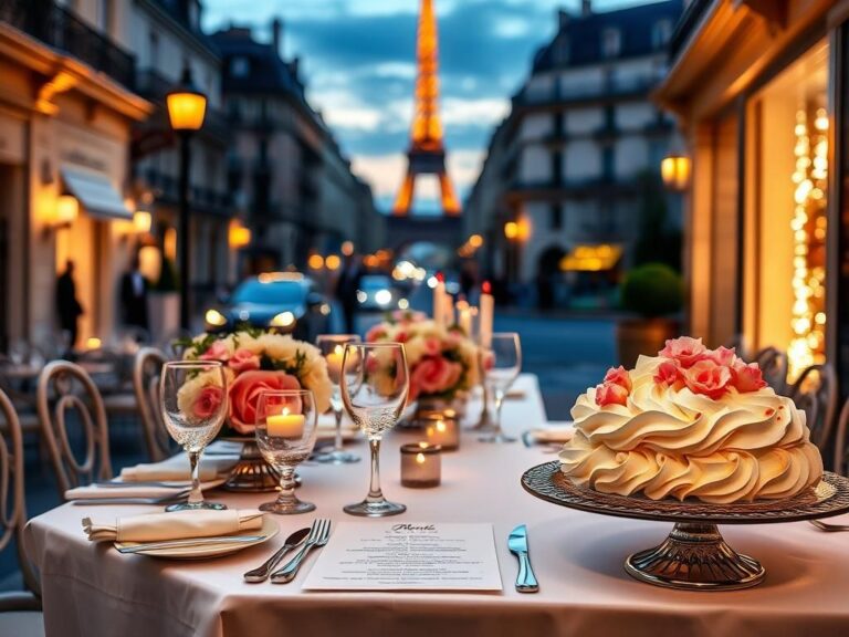 Flick International Luxurious Parisian dining setting at dusk for Lauren Sanchez's bachelorette party