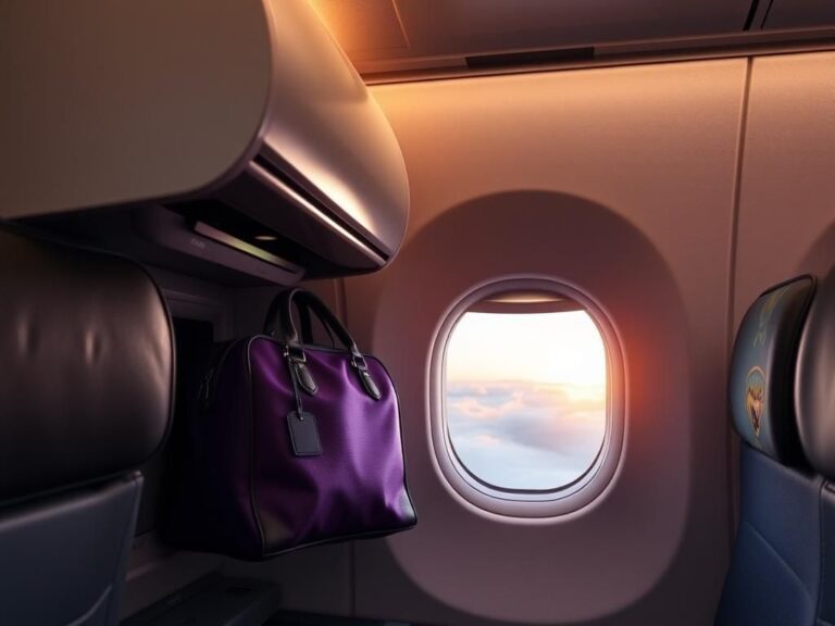 Flick International Cozy airplane cabin with a window seat during sunset