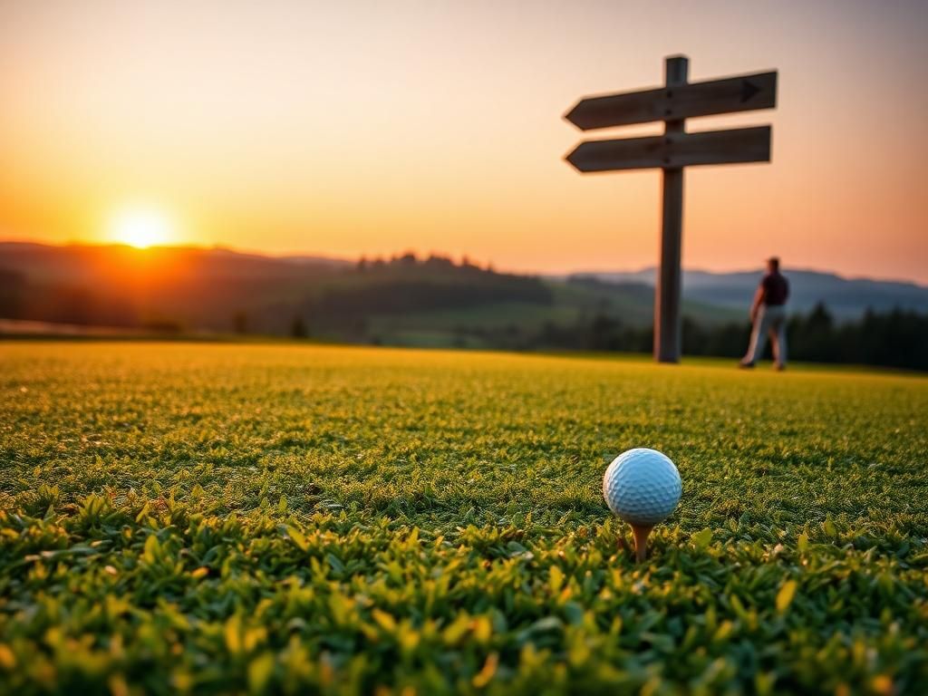 Flick International Serene golf course at sunrise with dew-kissed grass