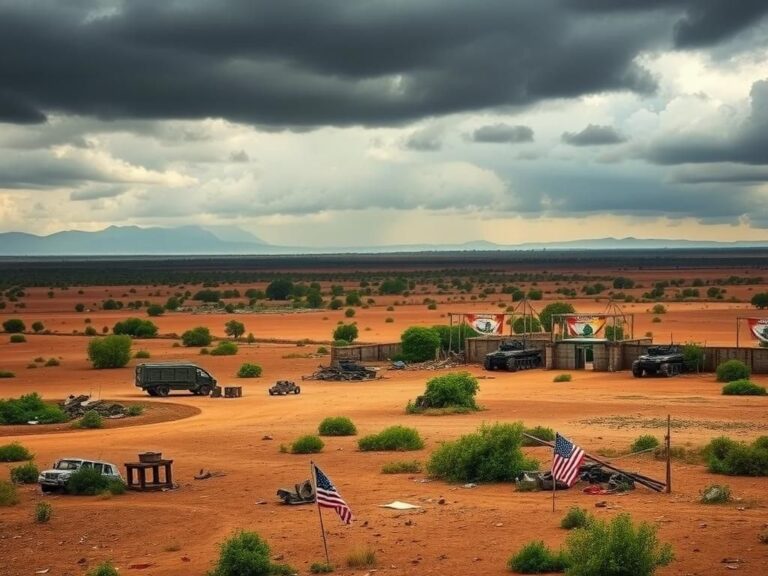 Flick International A desolate military camp in Somalia symbolizing the fight against Islamist terror