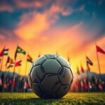 Flick International Vibrant abstract representation of unity and resilience in sports