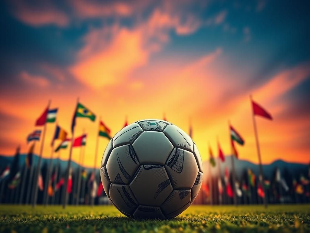 Flick International Vibrant abstract representation of unity and resilience in sports