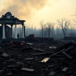 Flick International Charred remains of Nottoway Plantation after devastating fire