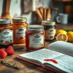 Flick International Rustic kitchen scene featuring artisanal jams and gourmet foods