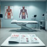 Flick International Medical examination room featuring prostate health resources
