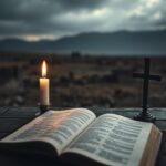 Flick International Open Bible on a wooden table symbolizing hope for Afghan Christians