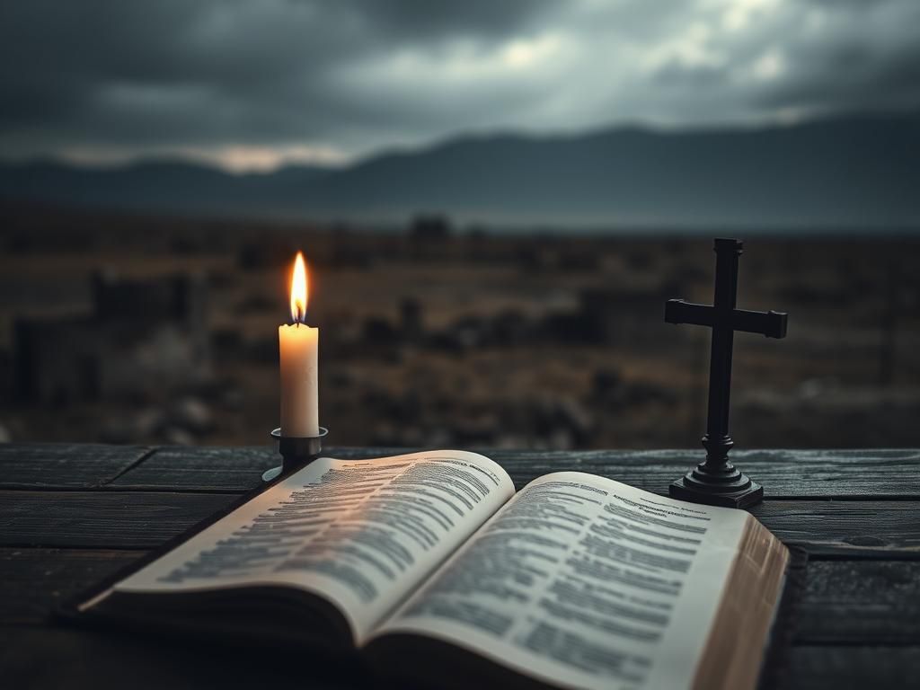Flick International Open Bible on a wooden table symbolizing hope for Afghan Christians