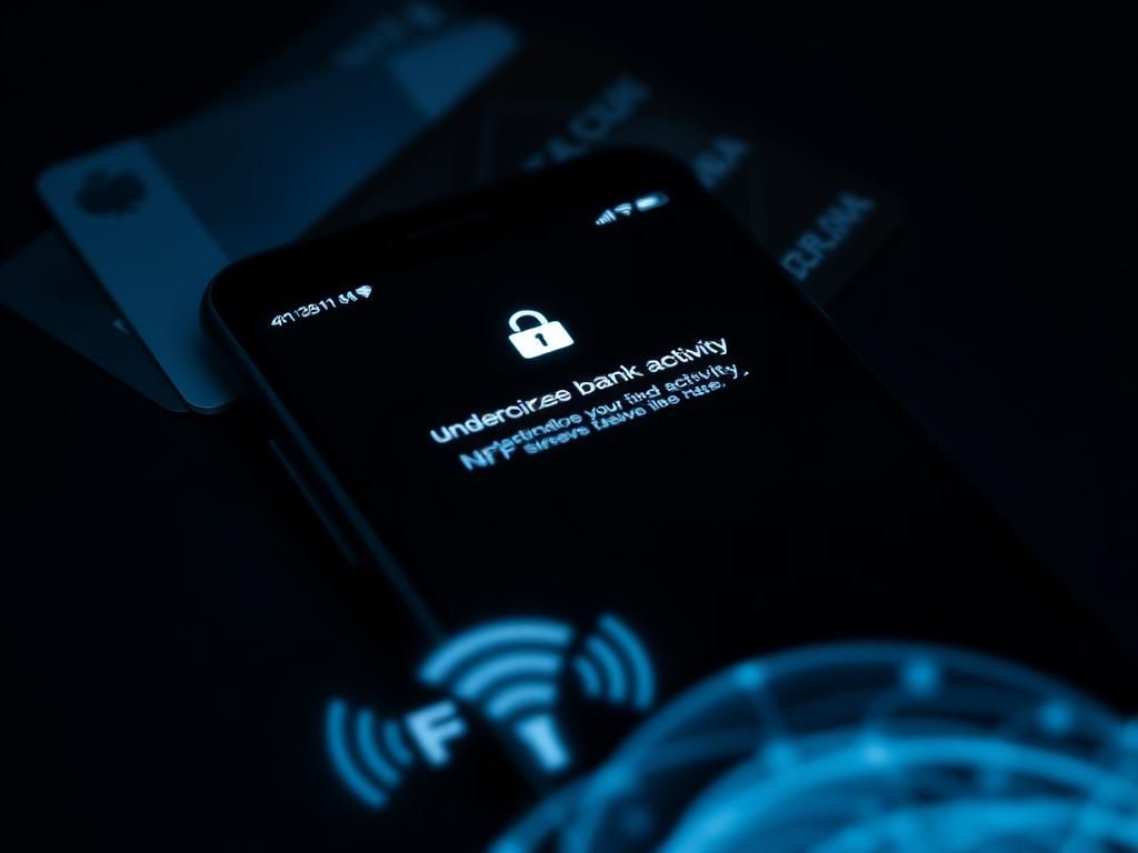 Flick International Close-up view of a smartphone displaying a suspicious SMS alert about unauthorized bank activity