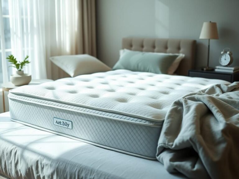 Flick International Serene bedroom with a stylishly made bed featuring a firm mattress for back pain relief