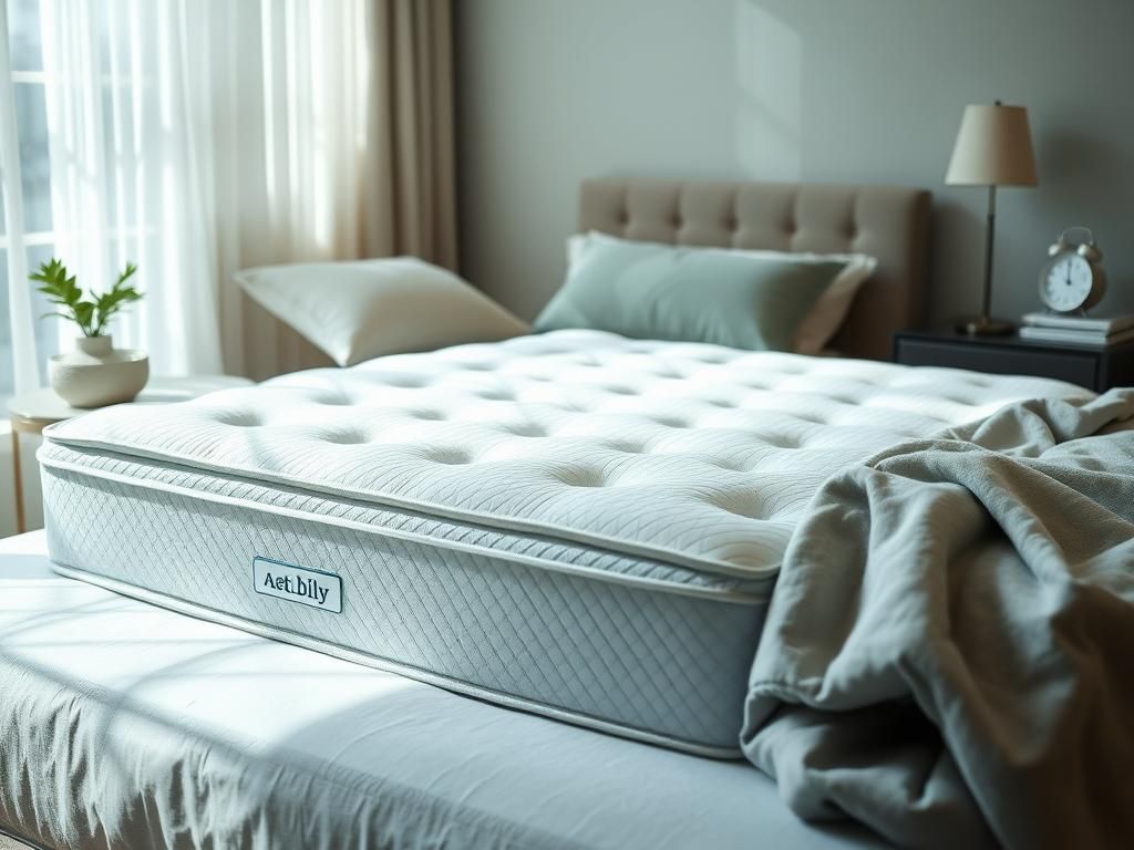 Flick International Serene bedroom with a stylishly made bed featuring a firm mattress for back pain relief