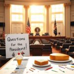 Flick International Children engaging in a fun Q&A about Trump's favorite ice cream in White House briefing room