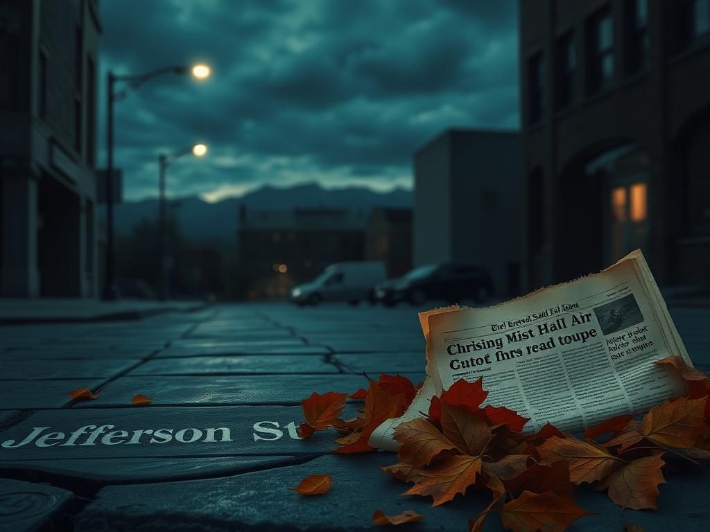 Flick International Dimly lit street in Salt Lake City highlighting the location of Christine Gallegos' murder