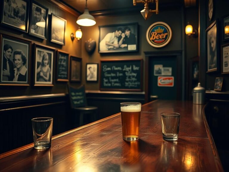 Flick International Cozy bar interior reminiscent of classic pubs with nostalgic memorabilia