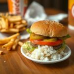 Flick International A close-up of a Whataburger meal featuring a burger with onions separated on a plate