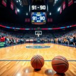 Flick International A packed basketball arena featuring a vibrant scene between Indiana Fever and Atlanta Dream.