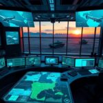 Flick International Futuristic military command center showcasing advanced technology and innovation