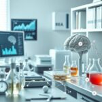 Flick International Laboratory setting with research equipment related to brain cancer