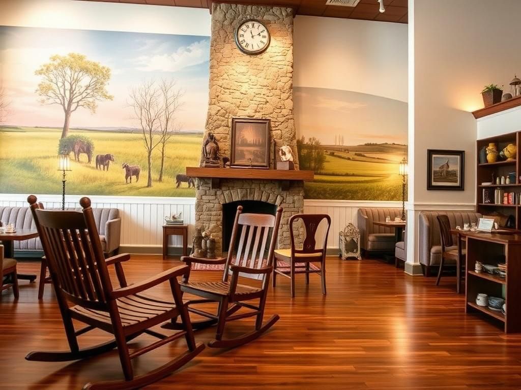 Flick International Newly remodeled interior of a Cracker Barrel restaurant featuring rustic charm and modern updates