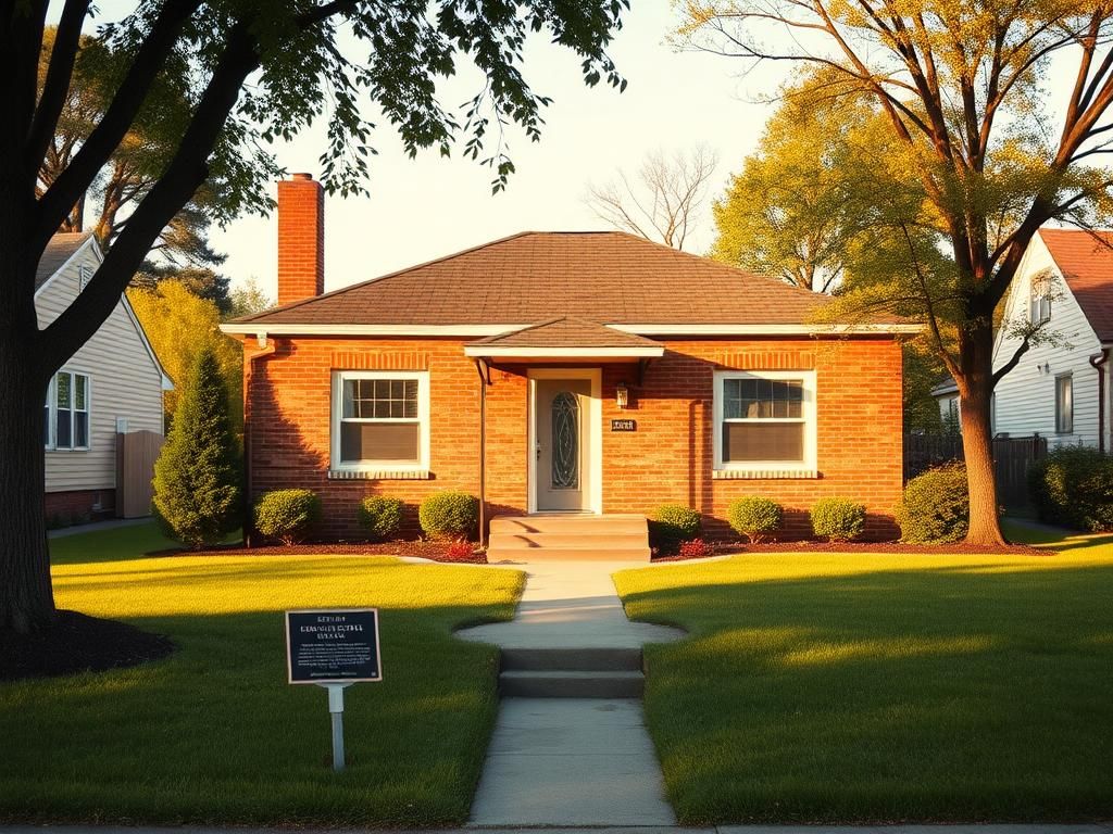 Flick International A modest single-story brick home in Dolton, Illinois, representing Pope Leo XIV's childhood residence.