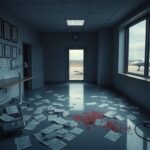Flick International A dimly lit medical office with empty examination rooms depicting the impact of healthcare fraud