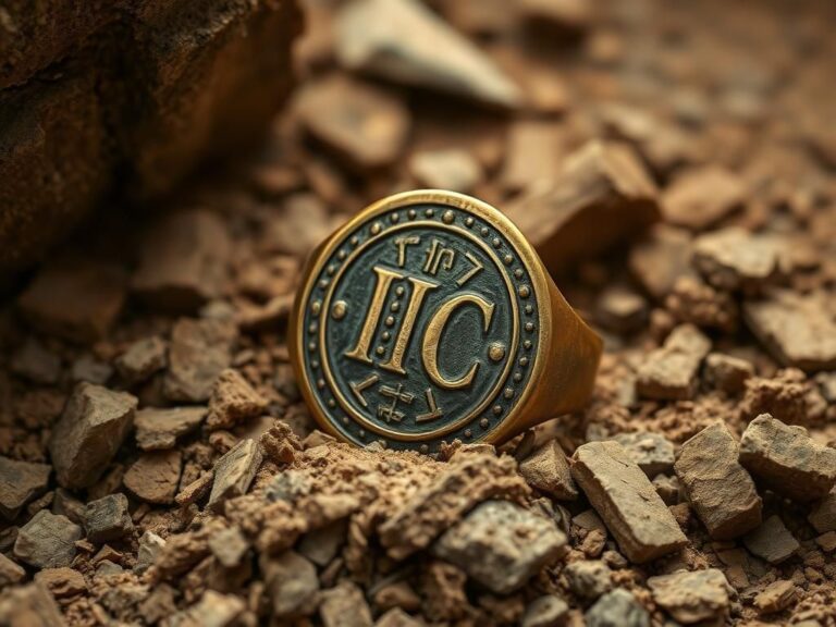 Flick International Close-up of a 15th-century medieval ring discovered at Wawel Royal Castle