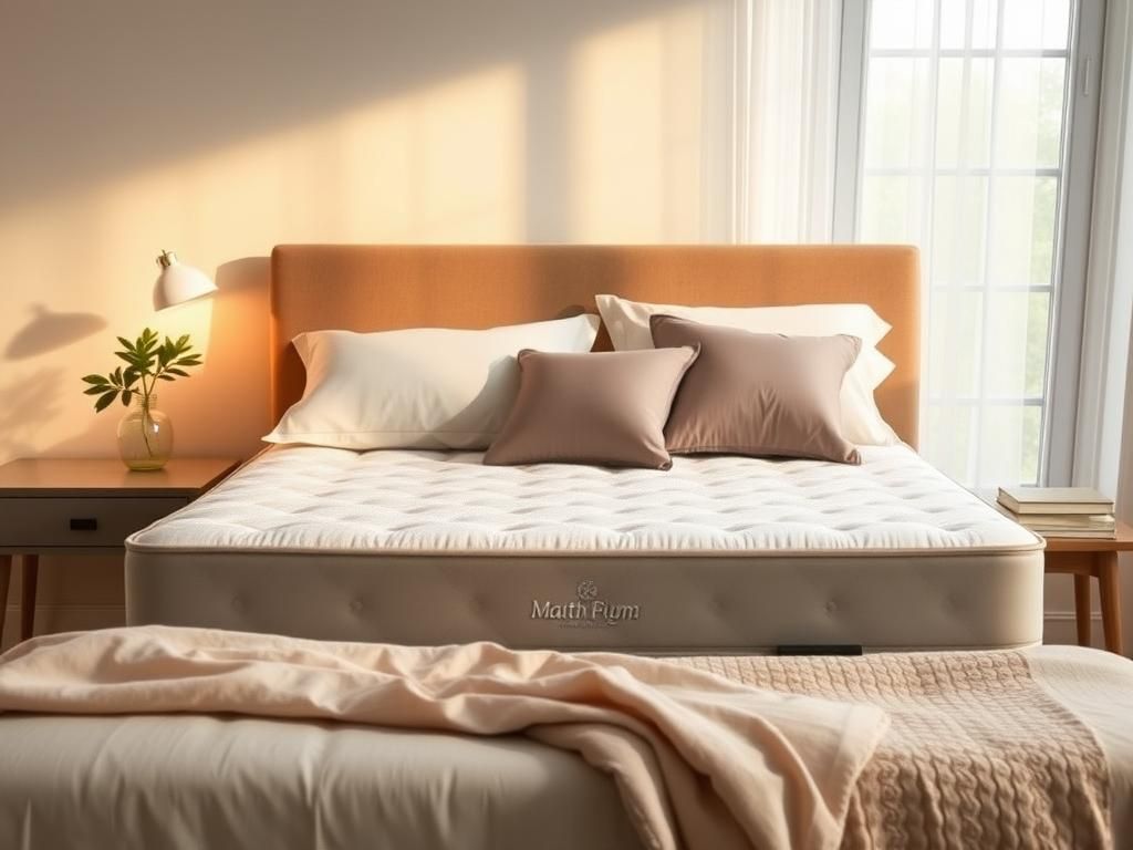 Flick International A serene bedroom scene with a luxurious mattress and cozy bedding