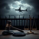 Flick International A somber courtroom scene depicting a gavel and scales of justice
