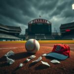 Flick International A gritty baseball mound at Fenway Park with a dirty baseball symbolizing disappointment