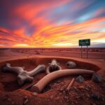 Flick International Excavation site revealing colossal prehistoric bones in Texas