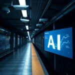 Flick International A dimly lit NYC subway platform with modern surveillance cameras
