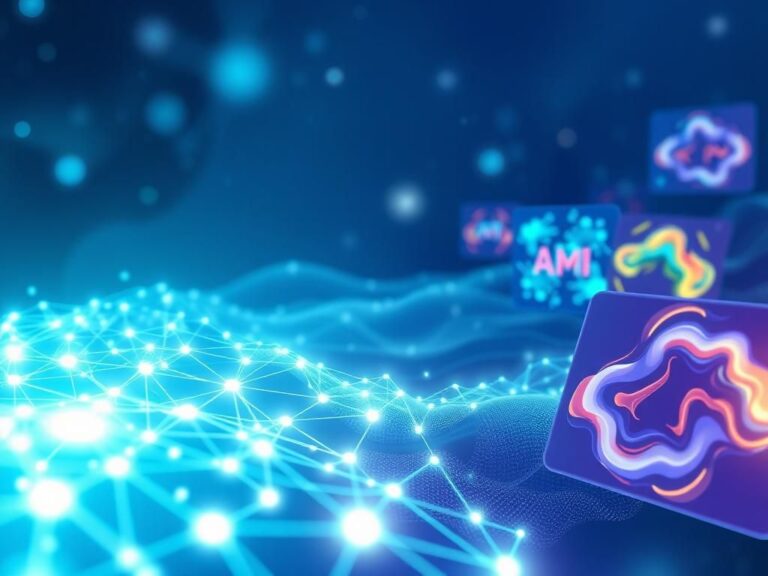 Flick International Futuristic digital landscape showcasing abstract AI concepts