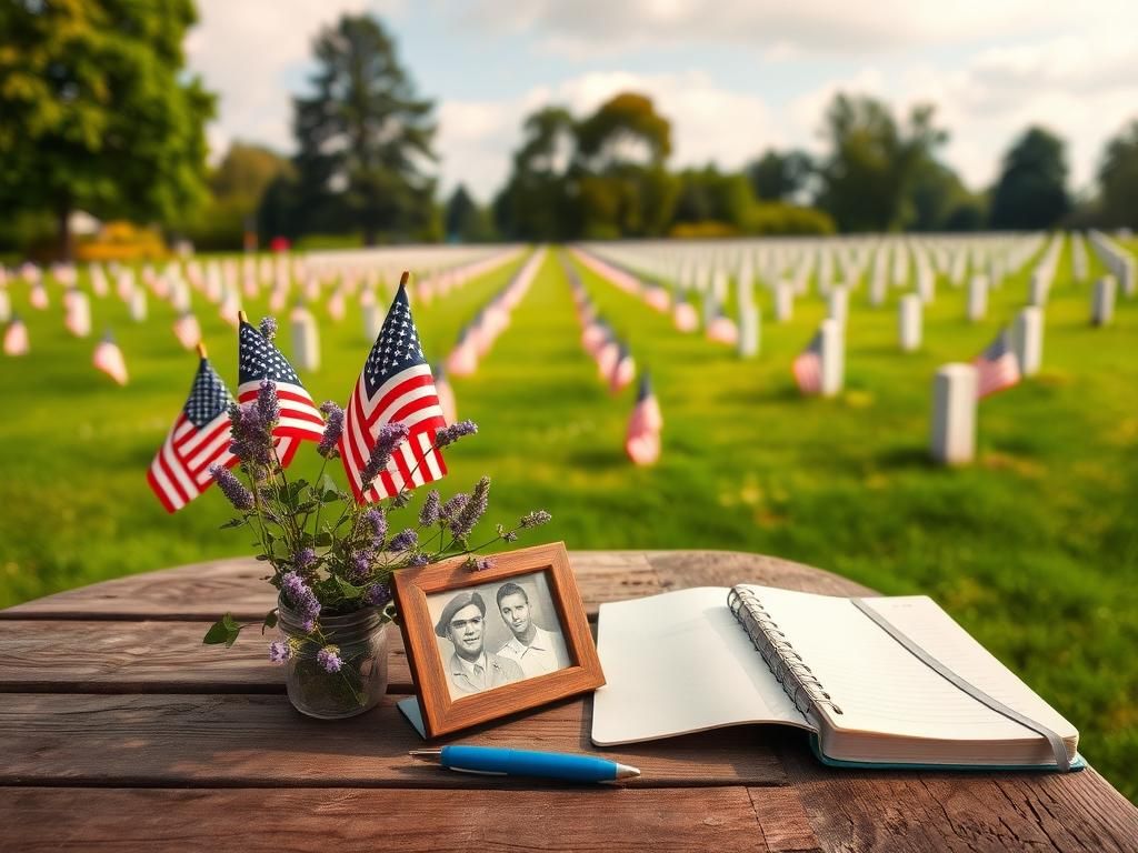 Flick International Rows of American flags marking gravestones in a military cemetery, symbolizing Memorial Day remembrance.