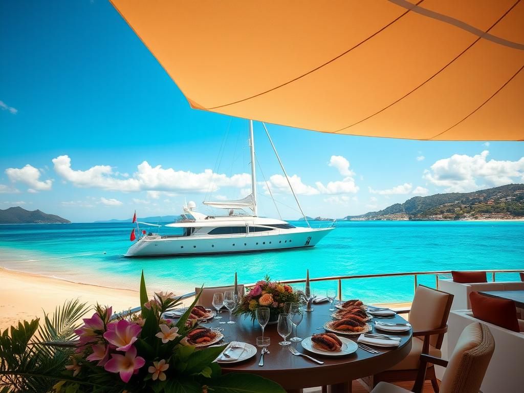 Flick International A luxurious $500 million yacht, Koru, anchored in the turquoise waters of Cannes, France.