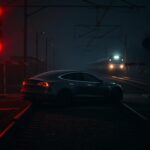 Flick International Police officers rescuing driver from car on railway tracks before train collision
